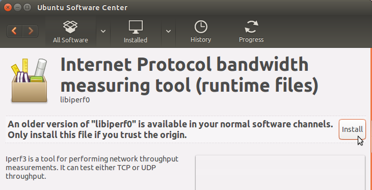 Install libiperf0